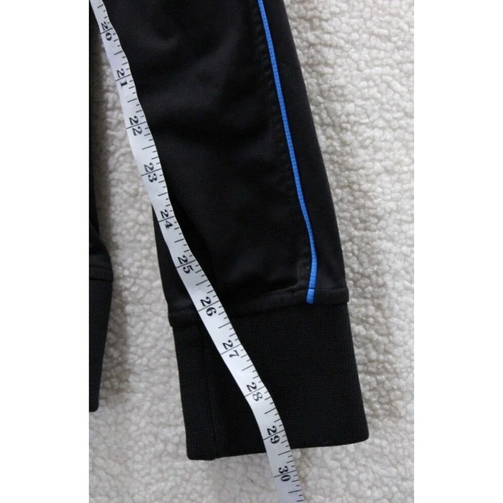 The North Face Mens Track Jacket Black Blue Trim‎ Full Zip Athletic Size M